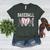 Baseball Mom Heart Sports Mom Women's Heather T-Shirt Heather Forest