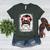 Baseball Mom Messy Bun Hair Player Mom Women's Heather T-Shirt Heather Forest