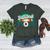 Baseball Mom Rainbow Game Day Women's Heather T-Shirt Heather Forest Baseball Mom Rainbow Game Day Women's Heather T-Shirt Heather Forest