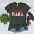 Baseball Mom Retro Groovy Baseball Mama Women Mother's Day Women's Heather T-Shirt Heather Forest Baseball Mom Retro Groovy Baseball Mama Women Mother's Day Women's Heather T-Shirt Heather Forest