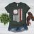 Baseball MOM USA American Flag Patriotic Mama Mother's Day For Women Kids Men Women's Heather T-Shirt Heather Forest