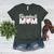 Baseball Mom Vintage Heart Present For Baseball Mama Women's Heather T-Shirt Heather Forest