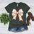 Coquette Bow Baseball Mama Baseball Mom Women Women's Heather T-Shirt Heather Forest
