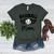 Custom Baseball Mom Number 2 Heart For Mom Women's Heather T-Shirt Heather Forest Custom Baseball Mom Number 2 Heart For Mom Women's Heather T-Shirt Heather Forest