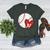 Custom Baseball Mom Number 87 Heart For Mom Mommy Women's Heather T-Shirt Heather Forest