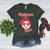 Cute Love Baseball BigLeague Babe Hot Baseball Mom Women's Heather T-Shirt Heather Forest