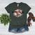 Distressed Baseball Mom Women's Heather T-Shirt Heather Forest Distressed Baseball Mom Women's Heather T-Shirt Heather Forest