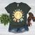 Groovy Retro Floral Happy Smiling Face Baseball Mom Women's Heather T-Shirt Heather Forest Groovy Retro Floral Happy Smiling Face Baseball Mom Women's Heather T-Shirt Heather Forest