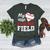 My Heart Is On That Field Baseball Player Baseball Mom Women's Heather T-Shirt Heather Forest My Heart Is On That Field Baseball Player Baseball Mom Women's Heather T-Shirt Heather Forest