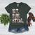 Hit Run Steal Baseball Mom For Women Baseball Women's Heather T-Shirt Heather Forest Hit Run Steal Baseball Mom For Women Baseball Women's Heather T-Shirt Heather Forest