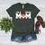 I'm A Proud Mom Football Baseball Mom Women's Heather T-Shirt Heather Forest