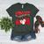 Loud Proud Baseball Mom Red Team Leopard Baseball Mom Squad Women's Heather T-Shirt Heather Forest