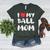 I LOVE MY BASEBALL MOM Women's Heather T-Shirt Heather Forest I LOVE MY BASEBALL MOM Women's Heather T-Shirt Heather Forest