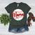 Mama Baseball Mom Women's Heather T-Shirt Heather Forest Mama Baseball Mom Women's Heather T-Shirt Heather Forest