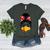 Messy Bun Baseball Mom Turkey Face Matching Thanksgiving Women's Heather T-Shirt Heather Forest Messy Bun Baseball Mom Turkey Face Matching Thanksgiving Women's Heather T-Shirt Heather Forest