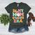 In My Mom Of Ballers Era Groovy Volleyball Baseball Mom Cute Women's Heather T-Shirt Heather Forest