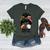 Mom Of Ballers Messy Bun Football Mom Baseball Mom Of Both Women's Heather T-Shirt Heather Forest