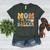Mom Of The Birthday Baller Groovy Baseball Mom Women's Heather T-Shirt Heather Forest