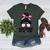 In October We Wear Pink Baseball Mom Messy Bun Breast Cancer Women's Heather T-Shirt Heather Forest