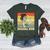 Retro Baseball Mom Sport Lover Vintage Women's Heather T-Shirt Heather Forest Retro Baseball Mom Sport Lover Vintage Women's Heather T-Shirt Heather Forest