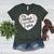 Retro My Heart Is On That Field Baseball Mom Mother's Day Women's Heather T-Shirt Heather Forest