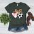 Soccer Baseball Heart Soccer Baseball Mom Women's Heather T-Shirt Heather Forest