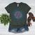Spring 2024 Season Cute Baseball Mom All Day Everyday Women's Heather T-Shirt Heather Forest