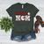 Vintage Baseball Mom Sports Fan Love Heart Women's Heather T-Shirt Heather Forest