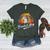 Vintage Retro Sunset Baseball Mom Mother's Day Women's Heather T-Shirt Heather Forest
