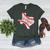 Vintage Texas State Map Home Baseball Lover Baseball Mom Women's Heather T-Shirt Heather Forest Vintage Texas State Map Home Baseball Lover Baseball Mom Women's Heather T-Shirt Heather Forest
