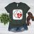 Womens Bleached Custom Baseball Mom Number 32 Heart For Mom Women's Heather T-Shirt Heather Forest Womens Bleached Custom Baseball Mom Number 32 Heart For Mom Women's Heather T-Shirt Heather Forest