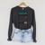 18th Birthday Guest Book 18 Years Girl Boy Raglan Sleeve Sweatshirt Dark Grey Heather