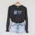 1966 Chapter Sixty 60th Birthday Blue Toile Floral Book Raglan Sleeve Sweatshirt Dark Grey Heather