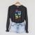 6th Birthday Book Reading Bookworm Book Lover Girls Raglan Sleeve Sweatshirt Dark Grey Heather