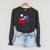 Anglerfish Reading Book Raglan Sleeve Sweatshirt Dark Grey Heather