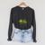 Anne Of Green Gables LM Montgomery Vintage Book Cover Raglan Sleeve Sweatshirt Dark Grey Heather