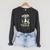 Attack From Uranus Retro Space Alien UFO Comic Book Raglan Sleeve Sweatshirt Dark Grey Heather