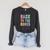 BACK TO THE BOOKS Happy First Day School Future Grads Premium Tri-Blend Raglan Sleeve Sweatshirt Dark Grey Heather