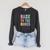 BACK TO THE BOOKS Happy First Day School Future Grads Raglan Sleeve Sweatshirt Dark Grey Heather