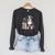 Bernese Mountain Dog Berner Bookworm Flowers Book Reading Raglan Sleeve Sweatshirt Dark Grey Heather