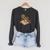 Boa Constrictor Reading A Book Raglan Sleeve Sweatshirt Dark Grey Heather