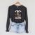 Bonafide Reader Cute Skeleton Reading a Book Lover Bookish Raglan Sleeve Sweatshirt Dark Grey Heather