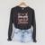 Book Club With My Besties Raglan Sleeve Sweatshirt Dark Grey Heather