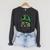 Book Dragon Reading Books Raglan Sleeve Sweatshirt Dark Grey Heather