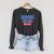 Book Fair Vibes Kids Retro Book Fair Book Lover Raglan Sleeve Sweatshirt Dark Grey Heather