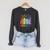 Book Flower Abolish ICE Meme For Women Girl Raglan Sleeve Sweatshirt Dark Grey Heather