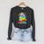 Book Flower Radicalized By Basic Decency Feminist LGBT Raglan Sleeve Sweatshirt Dark Grey Heather