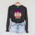Book Ghost Reading Halloween Teacher For Men Women Raglan Sleeve Sweatshirt Dark Grey Heather