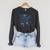 Book Girl Summer Bow Beach Seashell Summer Raglan Sleeve Sweatshirt Dark Grey Heather