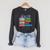Book Lover All The Cool Kids Reading Raglan Sleeve Sweatshirt Dark Grey Heather